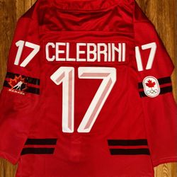 Celebrini Canada jersey Stitched red brand new