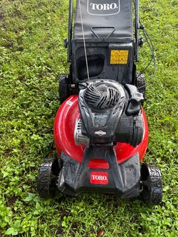 Lawn mower toro start right up rear wheel drive self propelled almost new work Perfect