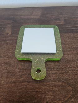 Handmade Glitter Resin Mirror Kawaii Gift  Cute Desk Accessory  Toastecandy