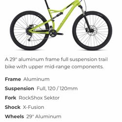 Specialized mountain Bike XL