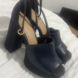 Shoe Dazzle EINA Blocked Heel Sandal 