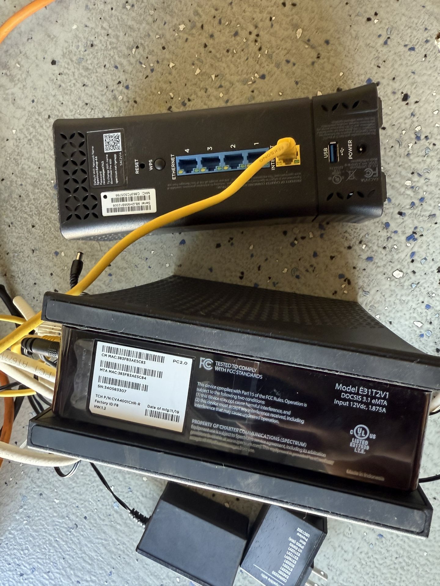 Spectrum WiFi Modem And Router