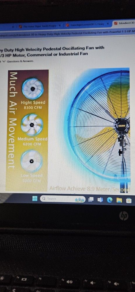 Heavy Duty 30in Powerful Industrial Pedestal Fan