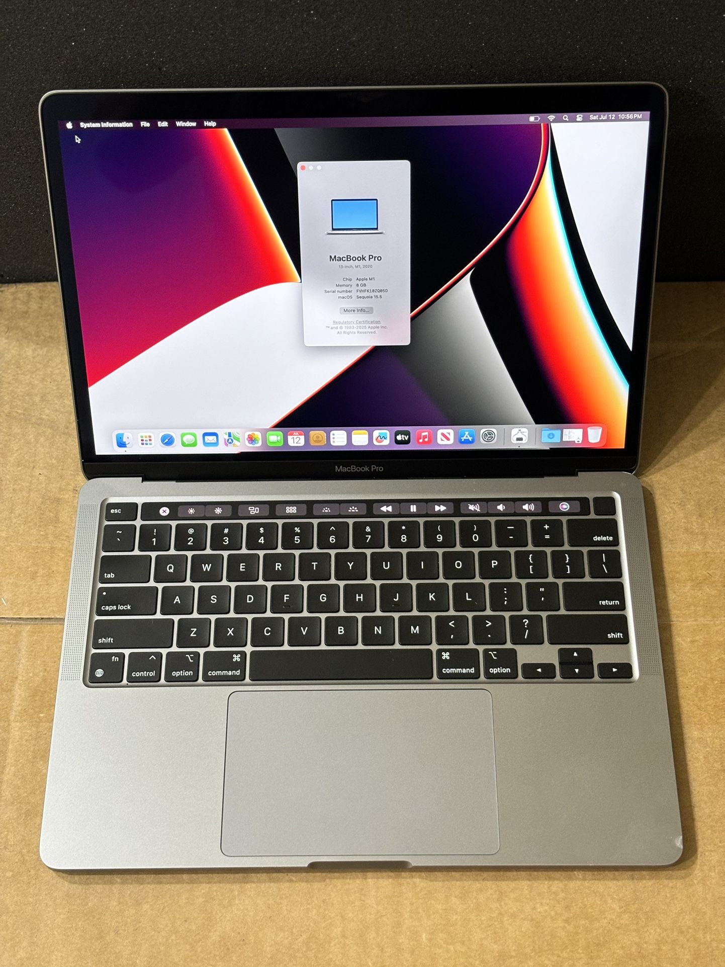 MacBook Pro 13 m1 2020 8/256 gb Space gray