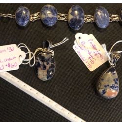Handcrafted Silver & Natural Sodalite jewelry