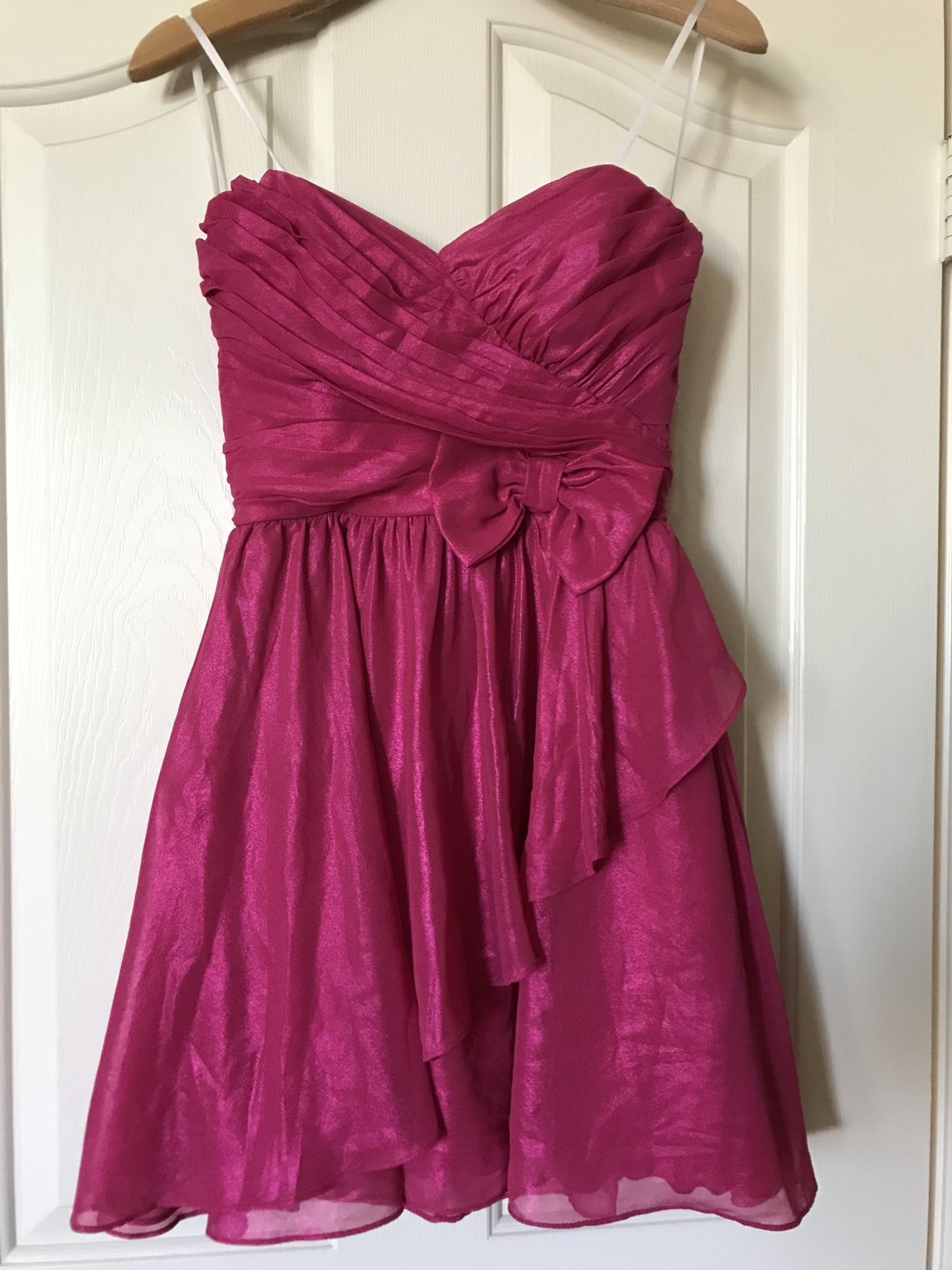 Dark pink strapless dress from Macy’s NWT!