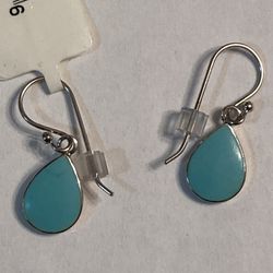 925 Sterling Silver Turquoise Earrings 