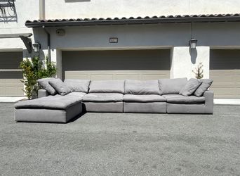 5pcs Cloud Couch Dupe Modular Sectional Couch Sofa From Bobs Furniture In Excellent Condition - FREE DELIVERY 🚛