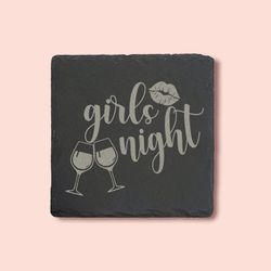 Custom for your Events 4pc Set Stone Coasters Laser Engraved