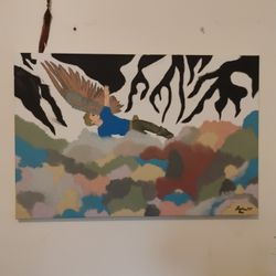 Multicolored, 36X24, Canvas