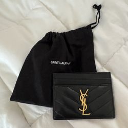 YSL Yves Saint Laurent Wallet Card Logo  