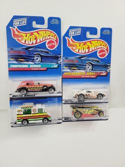 Lot of 4 Hotwheel Cars
