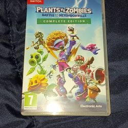 Nintendo Switch Plants Vs Zombies Battle For Neighborville 
