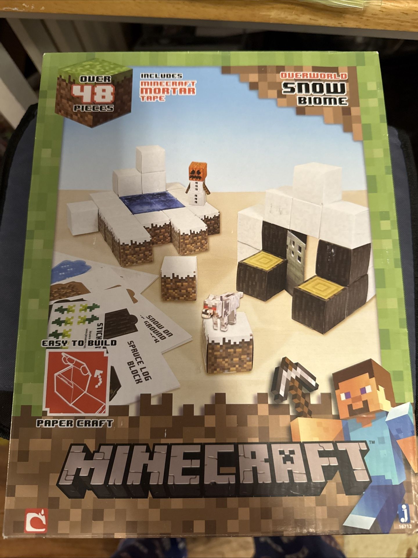Minecraft Paper Craft Overworld Snow Biome