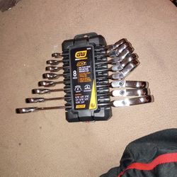 GW GEAR WRENCH 8 PIECE RATCHETING