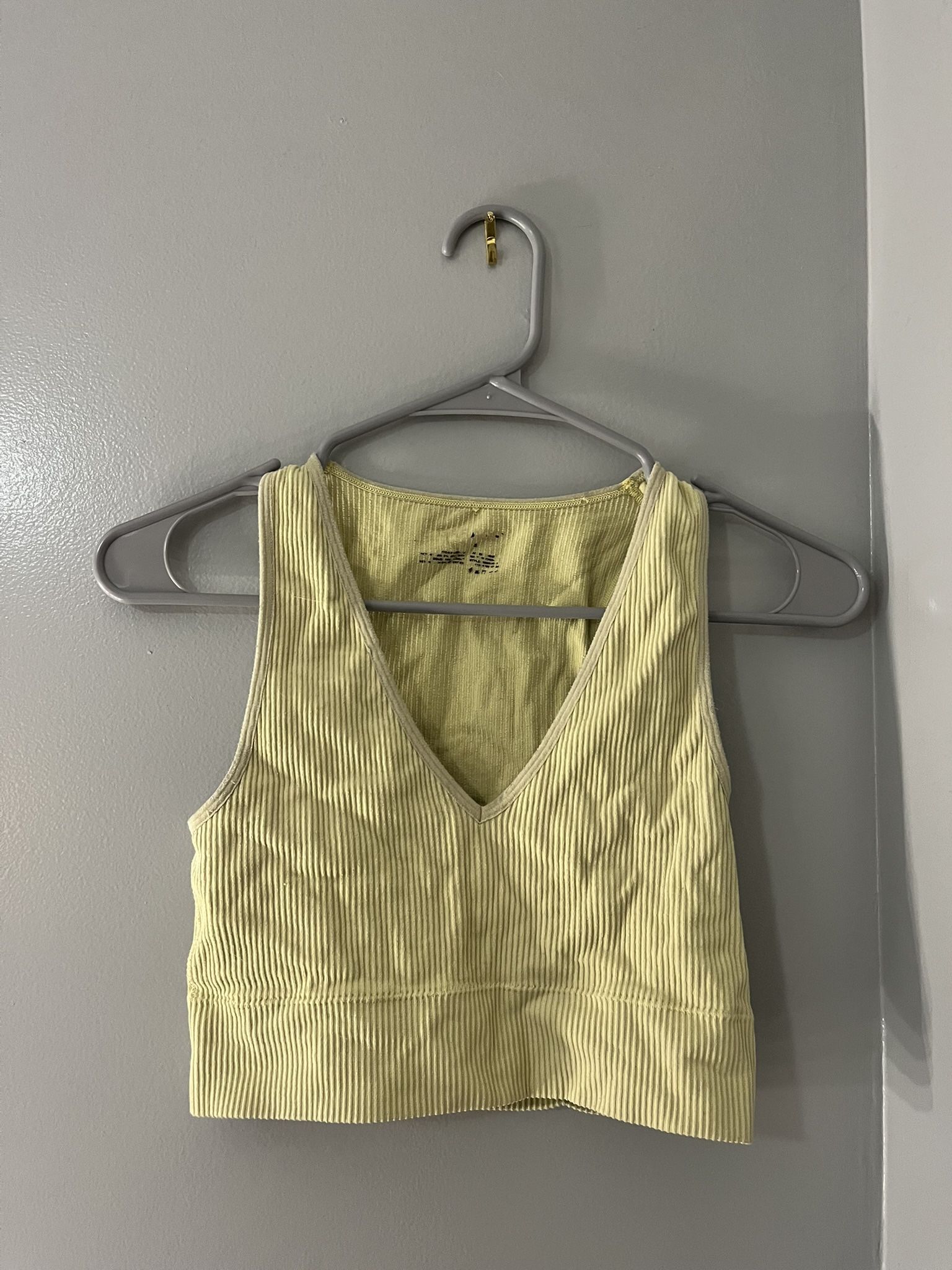 Yellow Garage Tank Crop Top