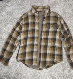 Mens thermal Lined Flannel.  Size Medium