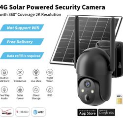 Solar Security Camera 4G LTE | No WiFi Needed | Brand New 