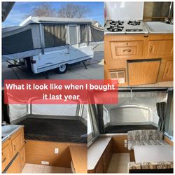 2003 Coleman Santa Fe Pop-up Trailer - NEEDS ROOF REBUILT