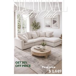 SECTIONAL Juego de Sala LIVING ROOM SET NEW IN BOX Nuevo en su Caja