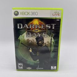 Darkest of Days (Microsoft Xbox 360, 2009) CIB Complete w Manual Rare Game