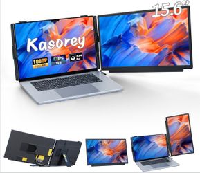 kasorey Laptop Screen Extender, 15.6"" FHD 1080P Detachable