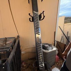 Those are OEM running boards stamped SUPER DUTY — factory side steps off a Ford F-250 XLT 2020 Super Duty.