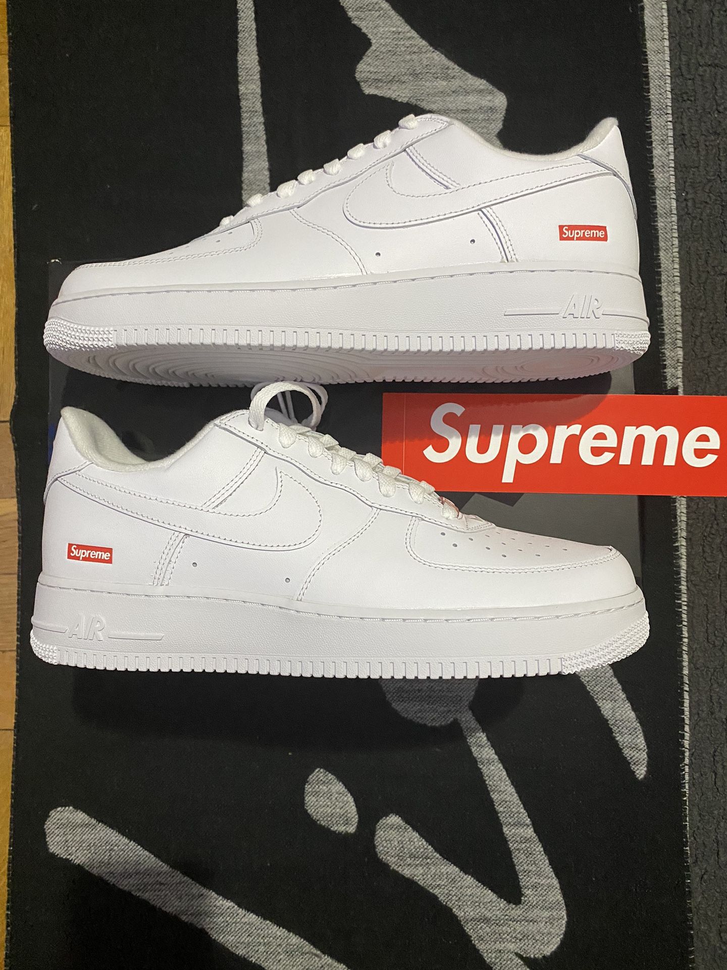 Size 11 - Nike Air Force 1 Low x Supreme Box Logo - White 2020