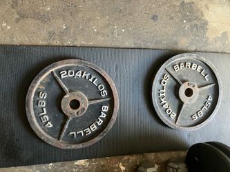Two 45lb  Olympic Style Weight Plates