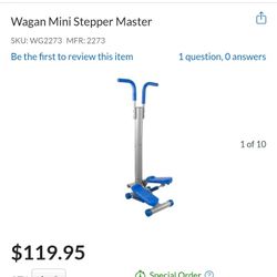 Wagan TECH Mini Stepper Master, GREAT FOR  INDOOR WEIGHT LOSS 