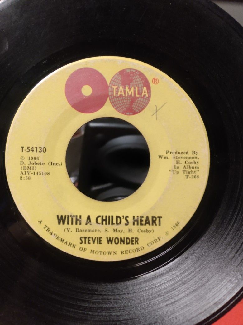 Vintage Stevie Wonder 45 Record