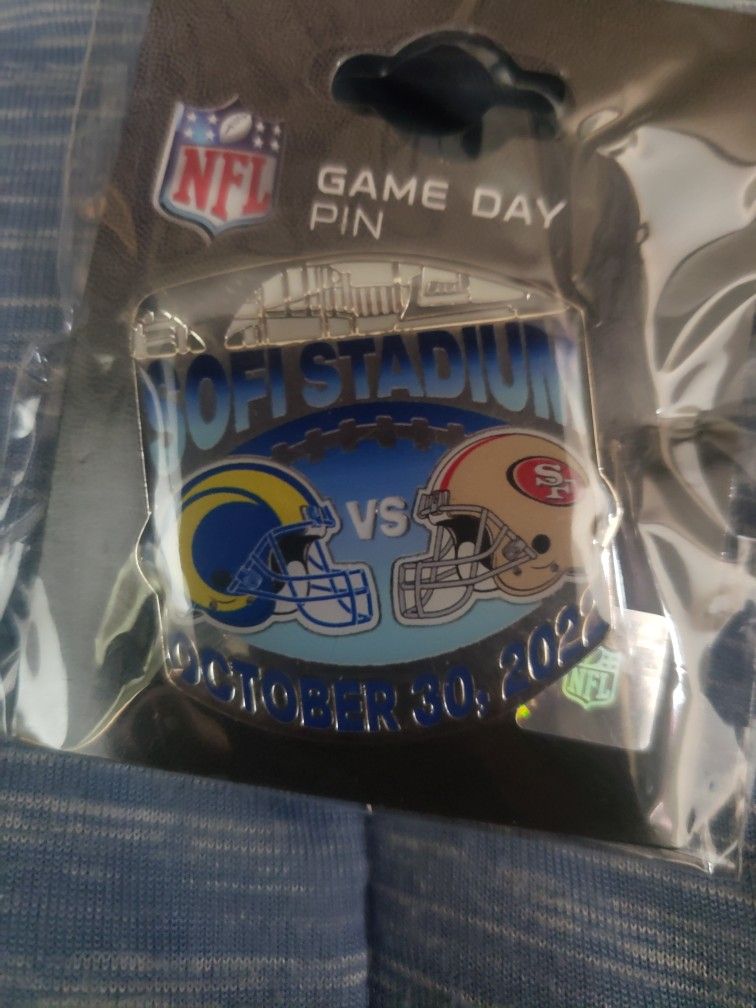 NFL LA Rams vs 49ers Game Pin
