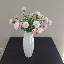 Artificial Flowers With Vase 