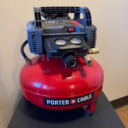 PORTER-CABLE Air Compressor, 6-Gallon, Pancake, Oil-Free 