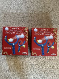 Set of 4 Indoor/Outdoor Snowball Launchers