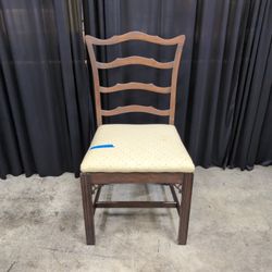 Dark Wood Ladder Back Dining Chair