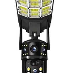 Solar Street Light Camera Dual Lens Security Cam