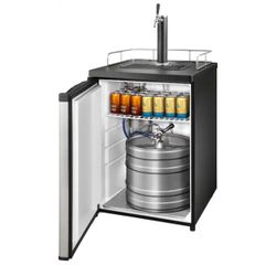 New Tap Beverage Cooler Kegerator - Stainless Steel