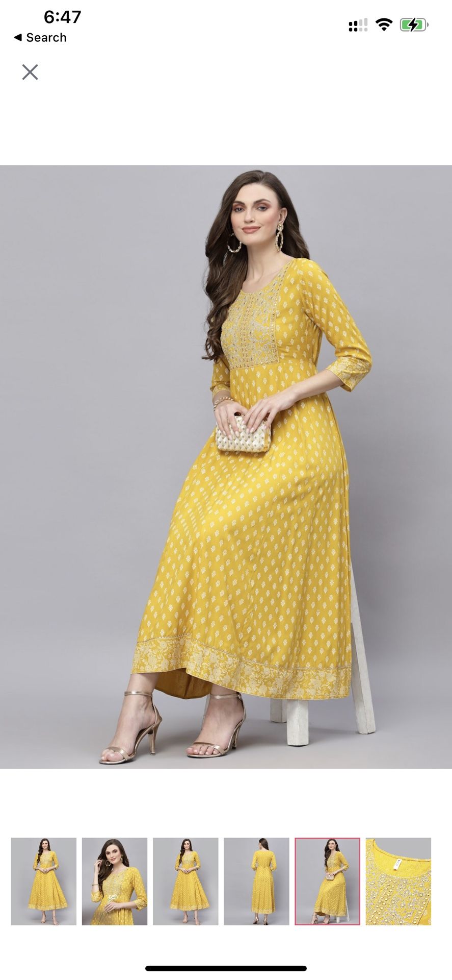 Brand New Yellow Indian Kurti