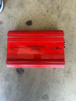 500 W Kenwood  amplifier 2  channel car stereo  system equipment