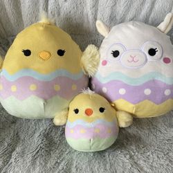 Squishmallow Easter Bundle Set Plush 8” and 5”