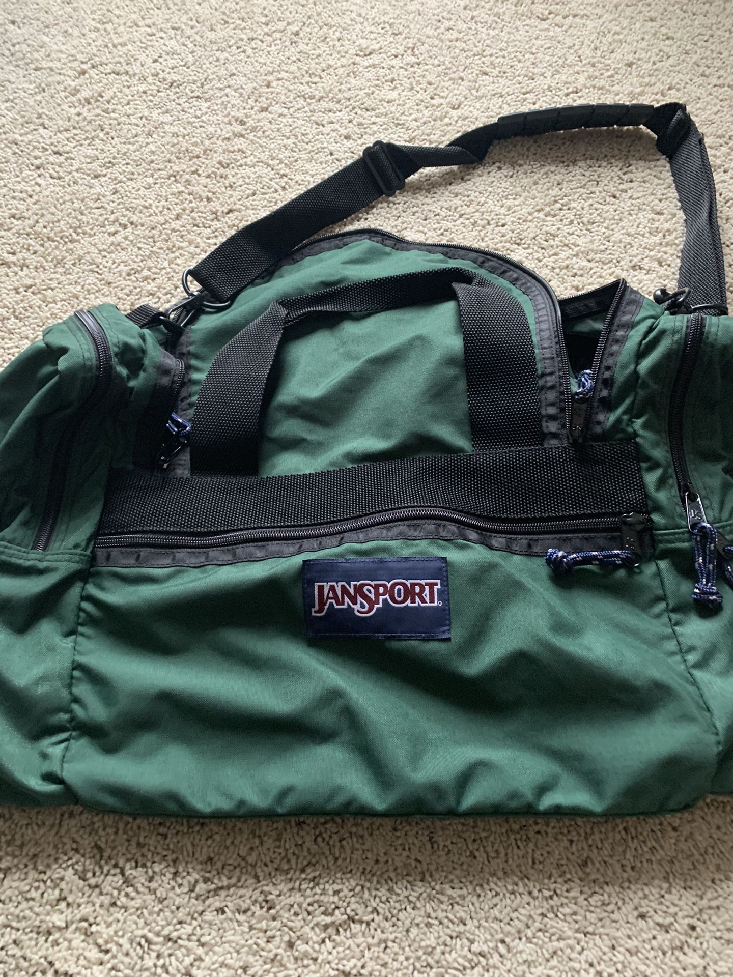 Jansport Green Duffle Bag