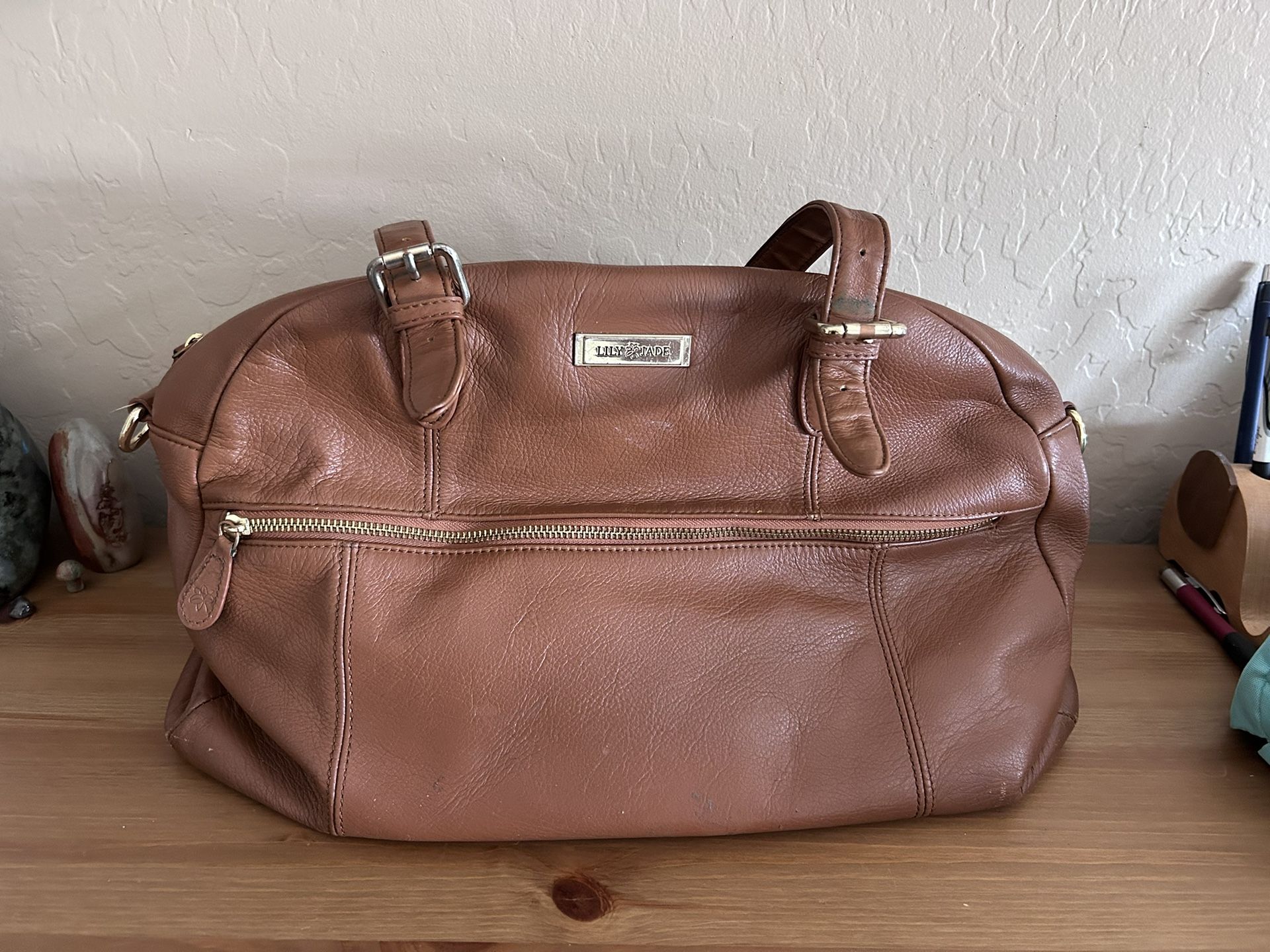 Lily Jade Rosie Leather Diaper Bag