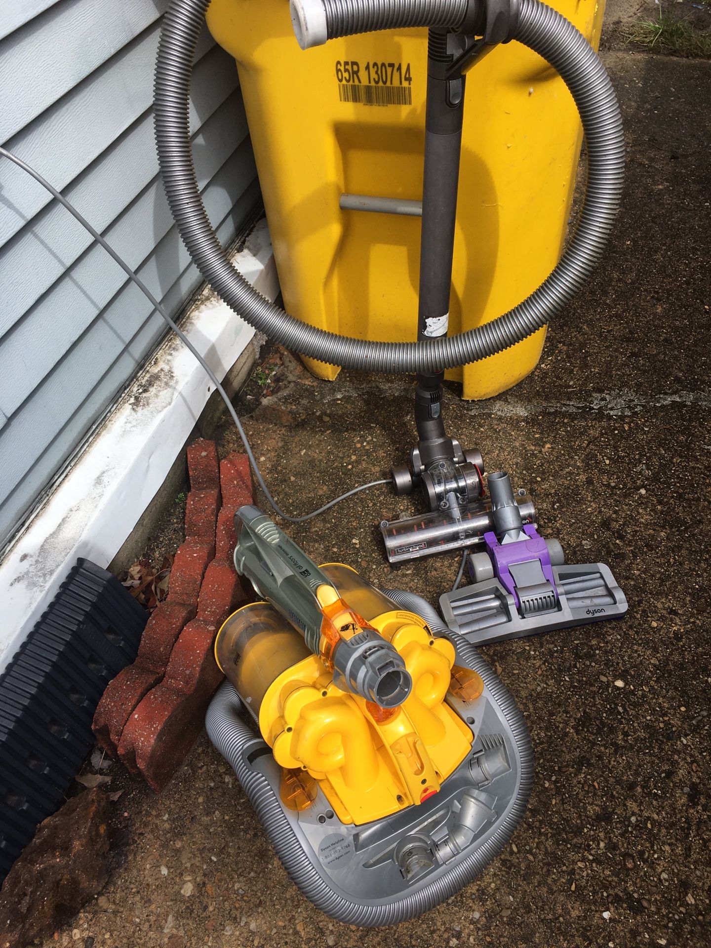 Nice Dyson turbo canister on wheels with attachments vacuum only $85 firm