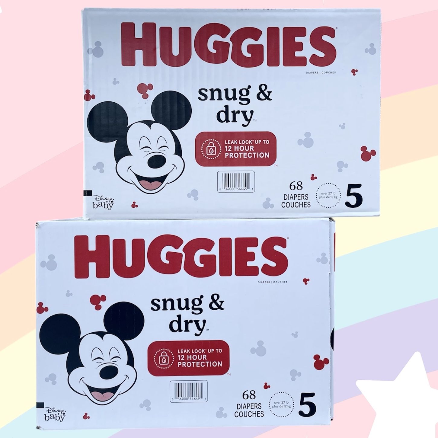 Huggies Snug & Dry Diapers 68 Count Size 5