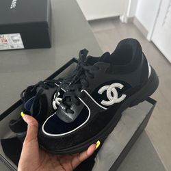 Authentic Black Chanel Sneakers Size 38.5 for Sale in Miami, FL - OfferUp