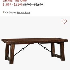 Pottery Barn Table 86"