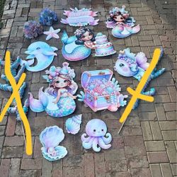 Mermaid Cut outs 