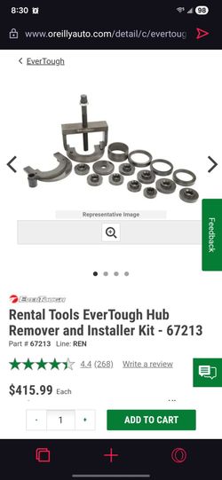 EverTough Hub Remover and Installer Kit - 67213
