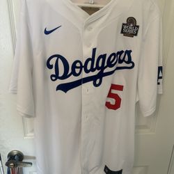 Freddie Freeman Nike Dodgers World Series Jersey